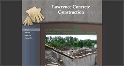 Desktop Screenshot of lawrenceconcreteconstruction.com