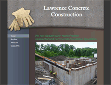 Tablet Screenshot of lawrenceconcreteconstruction.com